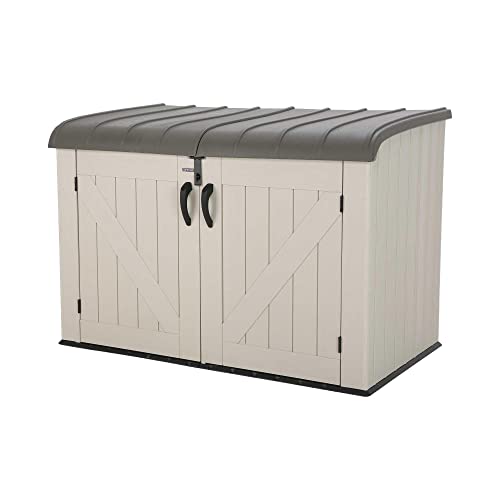 LIFETIME 60170 - Arcón para exterior ultrarresistente lifetime, Color Marrón, Dimensiones...