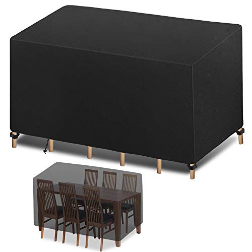 Funda para Muebles de Jardín, 420D Funda Protectoras Muebles Jardin, Cubierta de Muebles de Mesas...