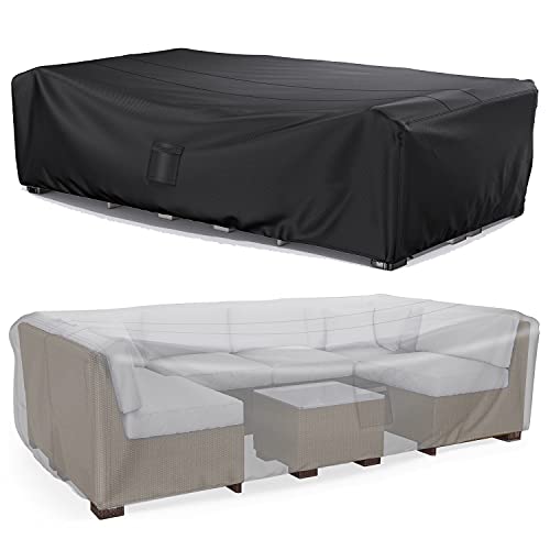 Mrrihand Funda Muebles Jardín Impermeable 250x210x90cm, Funda Sofa Jardín Exterior 600D Tela...