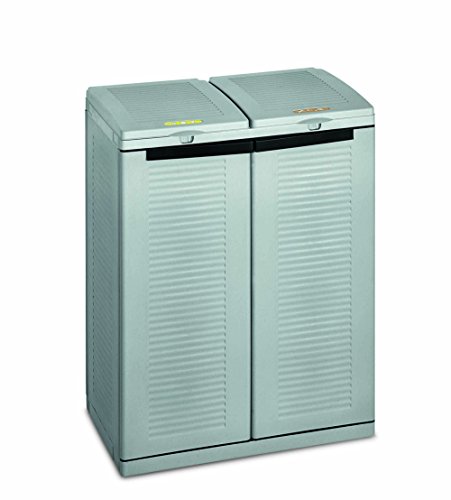 Terry, Ecocab 2 , Armario Recogida Selectiva de Residuos, 2 Compartimentos. 68x39x88,7 cm