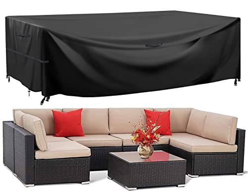 GARPROVM Funda para Muebles de Jardín Exterior, Conjuntos de Muebles Cubierta Impermeable, Paño de...