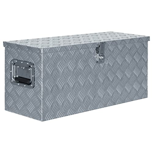 Atlojoys Caja de Aluminio, Arcon Jardin Exterior, Baul Almacenaje Exterior, Armario Jardin, Banco...